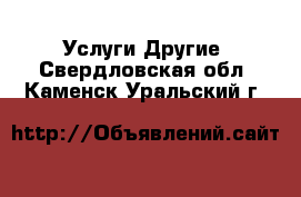 Услуги Другие. Свердловская обл.,Каменск-Уральский г.